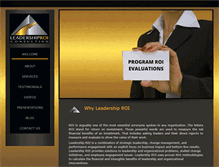 Tablet Screenshot of leadershiproi.biz